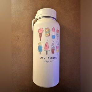 Life is Good 32 Oz. Wide Mouth Stainless Steel Bottle. Brand new.